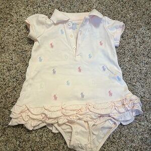 Ralph Lauren light pink dress & bloomer set, 6 months